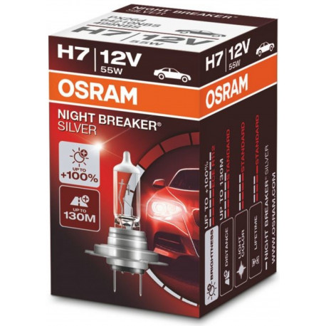 Žárovky a xenonové výbojky Halogenové žárovky Osram NIGHT BREAKER SILVER H7 (1ks) | race-shop.cz