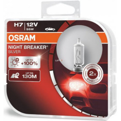 Osram halogen headlight lamps NIGHT BREAKER SILVER H7 (2pcs)