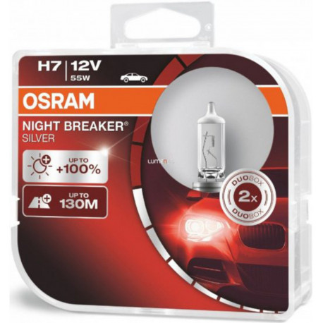 Žárovky a xenonové výbojky Halogenové žárovky Osram NIGHT BREAKER SILVER H7 (2ks) | race-shop.cz
