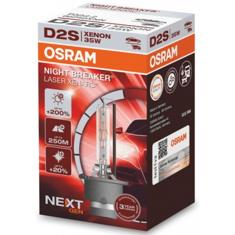Žárovky a xenonové výbojky Xenonové žárovky Osram XENARC NIGHT BREAKER LASER (NEXT GEN) D2S (1ks) | race-shop.cz