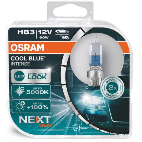 Žárovky a xenonové výbojky Halogenové žárovky Osram COOL BLUE INTENSE (NEXT GEN) HB3 (2ks) | race-shop.cz