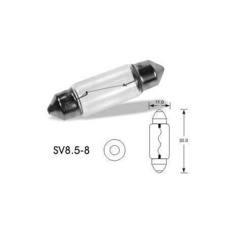 Žárovky a xenonové výbojky ELTA VISION PRO 12V 5W žárovka SV8.5-8 C5W (11x35mm) (1ks) | race-shop.cz