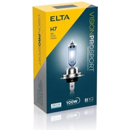 Žárovky a xenonové výbojky ELTA VISION PRO 12V 100W halogenové žárovky PX26d H7 (2ks) | race-shop.cz
