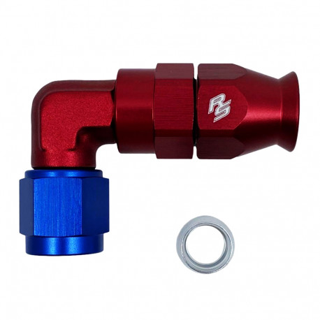 Fitinky 90 ° PTFE Fitinka zpevněná AN10 90° | race-shop.cz