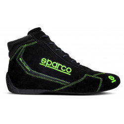 FIA závodní boty Sparco SLALOM, černá/fluo zelená