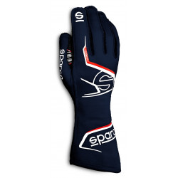FIA závodní rukavice Sparco ARROW (vnější šití), modrá/červená