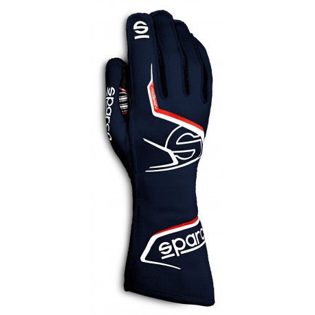 Rukavice FIA závodní rukavice Sparco ARROW (vnější šití), modrá/červená | race-shop.cz