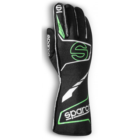 Rukavice Závodní rukavice Sparco FUTURA s FIA (vnější šití) černá/zelená | race-shop.cz