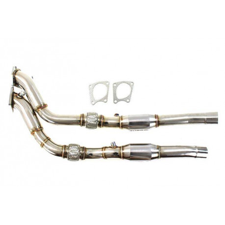 Down pipe, dump pipe RACES downpipe s katalyzátorem pro Audi S4 C5 4.2 V8 1995-2001 | race-shop.cz