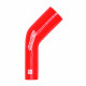 Kolena 45° redukční Silikonové redukční koleno RACES Silicone 45° , 38mm (1,5") na 51mm (2") | race-shop.cz