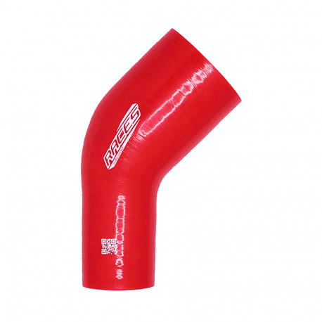 Kolena 45° redukční Silikonové redukční koleno RACES Silicone 45° , 57mm (2,25") na 76mm (3") | race-shop.cz