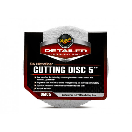 Příslušenství Meguiars DA Microfiber Cutting Disc 5" - lešticí mikrovláknový kotouč, 5palcový (2 kusy) | race-shop.cz