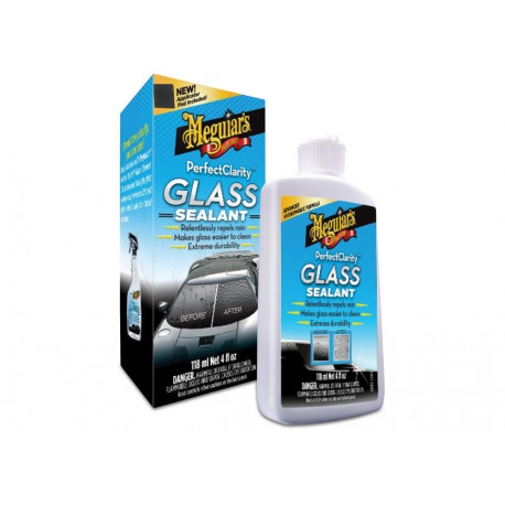 Čištění oken Meguiars Perfect Clarity Glass Sealant - ochrana skel a oken s efektem tekutých stěračů, 118 ml | race-shop.cz