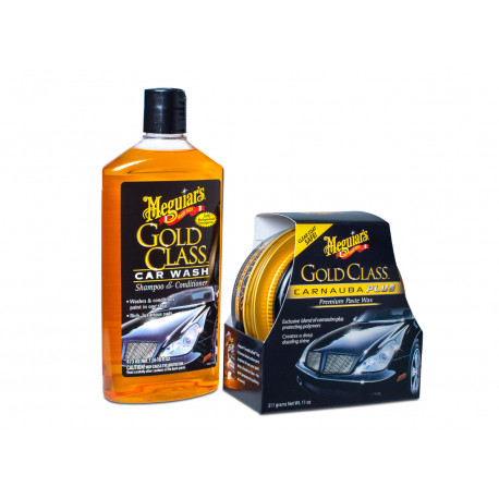 Zvýhodněné sady Meguiars Gold Class Wash & Wax Kit - základní sada autokosmetiky pro mytí a ochranu laku | race-shop.cz