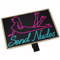 Svítící LED panel "Send Nudes"