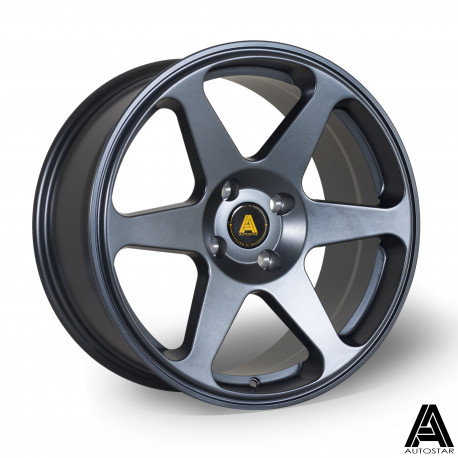 ALU disky Autostar Disk Autostar Chaser 17X8 4X100 67,1 ET35, Gunmetal | race-shop.cz
