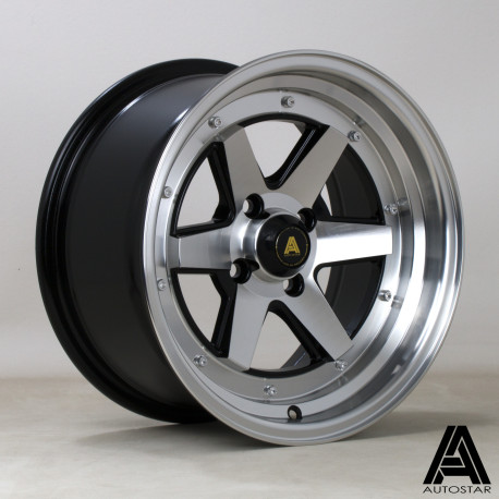 ALU disky Autostar Disk Autostar Magic 15X8 4X100 67,1 ET20, Black | race-shop.cz