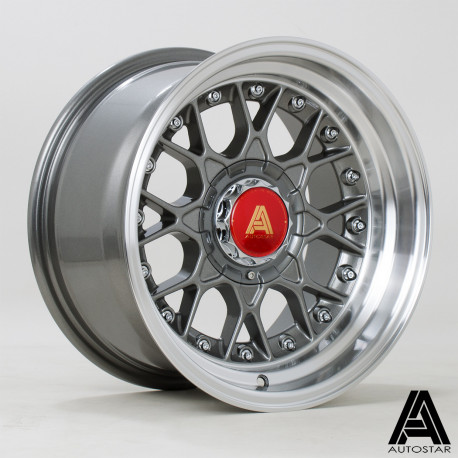 ALU disky Autostar Disk Autostar Sprint 15X8 4X100/4X114 73,1 ET0, Gunmetal | race-shop.cz
