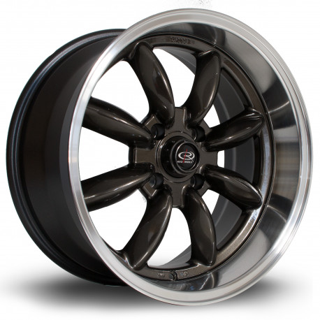 ALU disky Rota Disk Rota RBR 17X8.5 4X114 73,0 ET4, Gunmetal | race-shop.cz