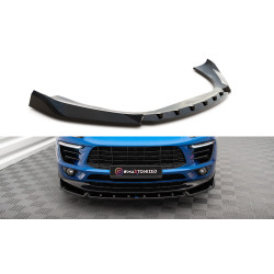 MAXTON DESIGN přední splitter pro Porsche Macan Mk1, lesklá černá, V2