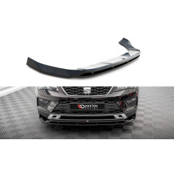 MAXTON DESIGN přední splitter pro Seat Ateca Mk1, lesklá černá