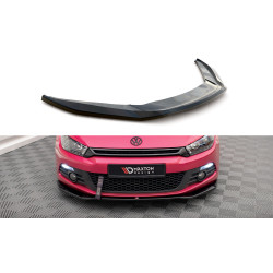 MAXTON DESIGN přední splitter pro Volkswagen Scirocco Mk3, lesklá černá, V2
