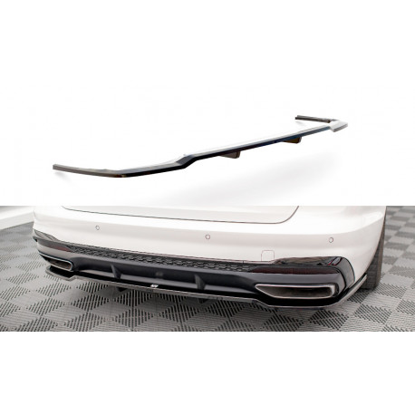 Body kit a vizuální doplňky MAXTON DESIGN centrální zadní splitter pro Audi A4 S-Line B9 Facelift (se svislými lištami), lesklá černá | race-shop.cz