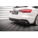 Body kit a vizuální doplňky MAXTON DESIGN centrální zadní splitter pro Audi A4 S-Line B9 Facelift (se svislými lištami), lesklá černá | race-shop.cz