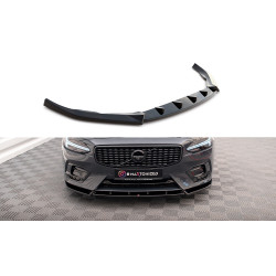 MAXTON DESIGN přední splitter pro Volvo V90 R-Design Mk2, lesklá černá