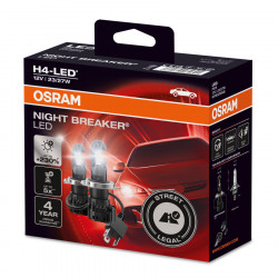 Osram LED žárovky NIGHT BREAKER H4 - vhodné do provozu (2pcs)