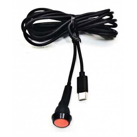 Adaptéry a příslušenství ZeroNoise Jednoduché tlačítko PTT s konektorem USB-C, délka 2 m | race-shop.cz