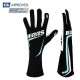 Rukavice FIA závodní rukavice RRS GRIP 2 (vnitřní šití), černá/modrá | race-shop.cz