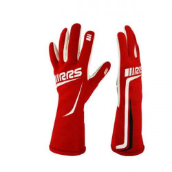 Závodní rukavice RRS Grip 2 s FIA (vnitřní prošití) RED