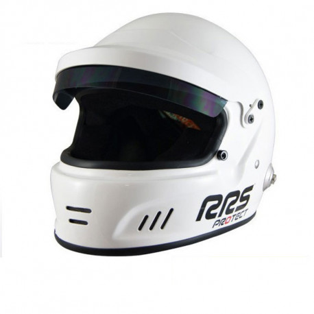 Uzavřené přilby FIA uzavřená závodní přilba RRS Protect RALLY (HANS), bílá | race-shop.cz