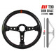 Volanty 3 ramenný sportovní volant RRS Carbon 90, 350mm, karbon, tloušťka 32/28mm, 90mm odsazení, karbon/černá/červená | race-shop.cz