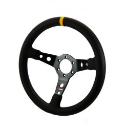 RRS Monte Carlo steering wheel - F65 350mm- BLACK- Imitace kůže