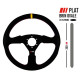 Volanty 3 ramenný sportovní volant RRS Veloce, 350mm, semiš, tloušťka 37/29mm, bez odsazení, černá/žlutá | race-shop.cz