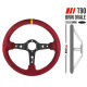 Volanty 3 ramenný sportovní volant RRS Corsa 90, 350mm, semiš, 90mm odsazení, červená/šedá/žlutá | race-shop.cz