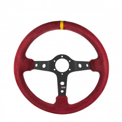 Steering wheel RRS Corsa,350mm, červený semiš - šedá odsazení 90