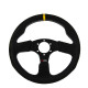 Volanty 3 ramenný sportovní volant RRS Apex, 330mm, semiš, bez odsazení, černá/žlutá | race-shop.cz