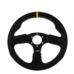 Steering wheel RRS Apex, 330mm, suede, plochý