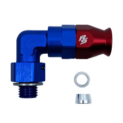 ptfe Fitinka an6 na 1/4" npt (samec) 90°