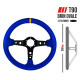 Volanty 3 ramenný sportovní volant RRS Corsa 90, 350mm, semiš, 90mm odsazení, modrá/černá/žlutá | race-shop.cz