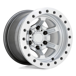 Black Rhino offshoot beadlock disk 15x10 6x139.7 112.1 et-38, gloss silver