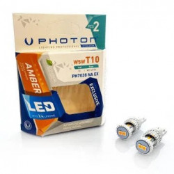 PHOTON LED EXCLUSIVE 6000K W5W žárovky do auta 12-24V 5W W2.1×9.5d amber CAN (2ks)