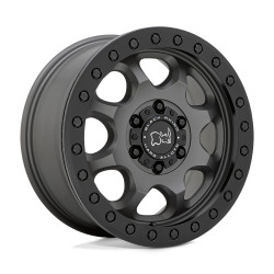 Black Rhino venture beadlock disk 17x8 6x130 84.1 et38, matte gunmetal