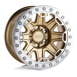 Black Rhino rift beadlock disk 17x8.5 6x135 87.1 et0, matte gold