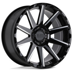 Black Rhino typhoon disk 17x9.5 5x127 71.5 et12, gloss black