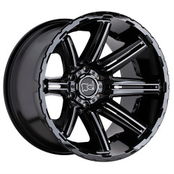 Black Rhino rampage disk 20x12 6x139.7 112.1 et-44, gloss black