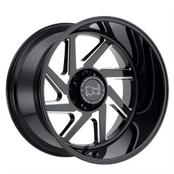 Black Rhino swerve disk 20x12 8x165.1 122.4 et-44, gloss black
